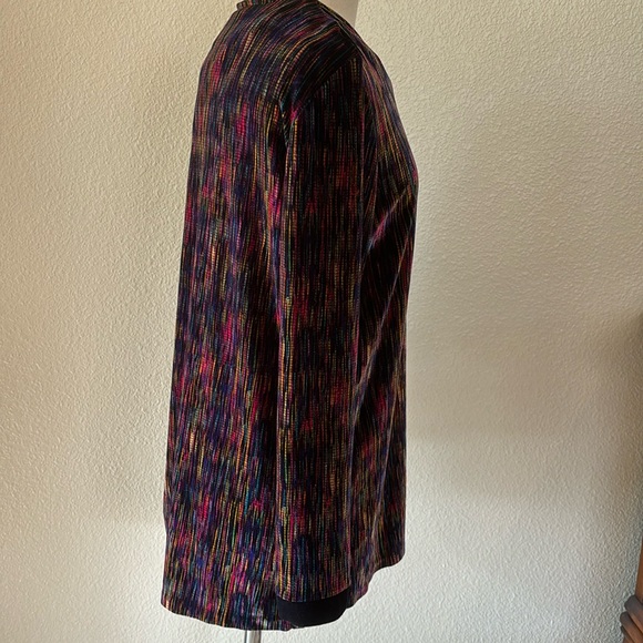 Georgette Trabolsi colorful satin blouse - Picture 3 of 6